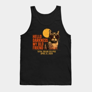 Cat Glasses ~ Hello Darkness My Old Friend Tank Top